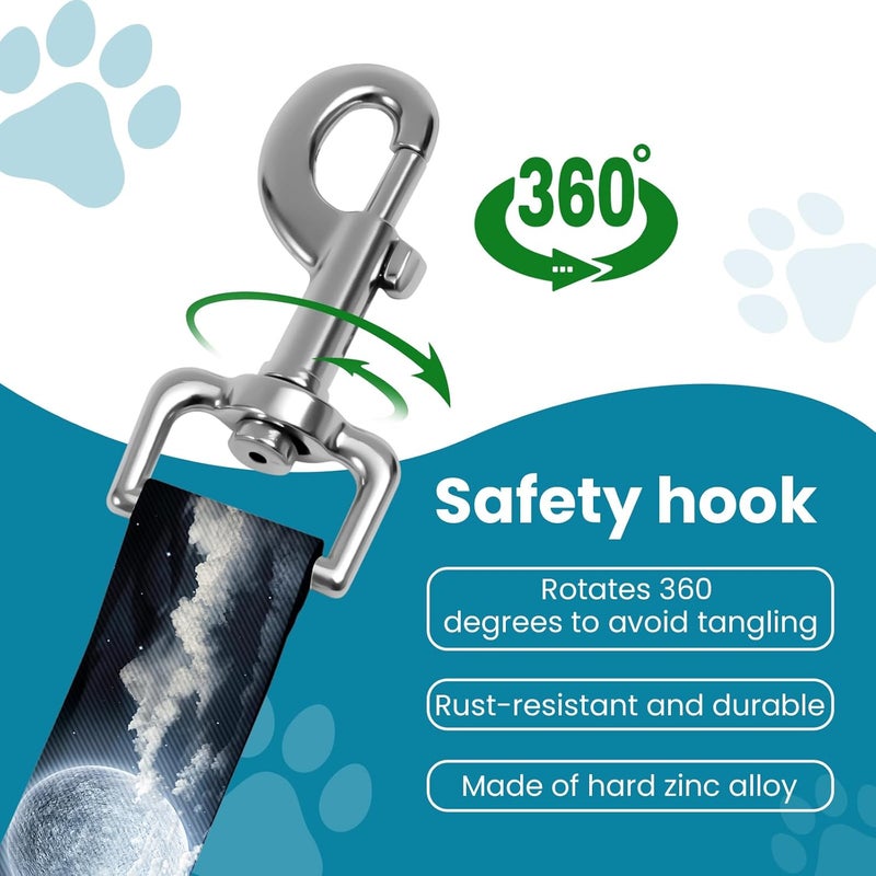 HCYPCV Adjustable pet cat and Dog car seat Belt，The Lanyard is Flexible and Adjustable from 20 to 33 inches(Beautiful Starry Sky) - Image 3